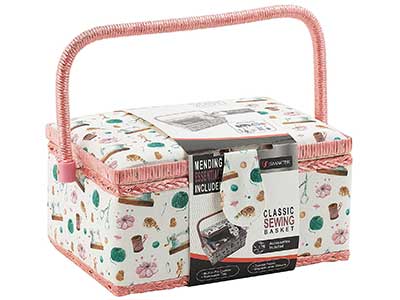 Smartek Classic Fabric Sewing Basket