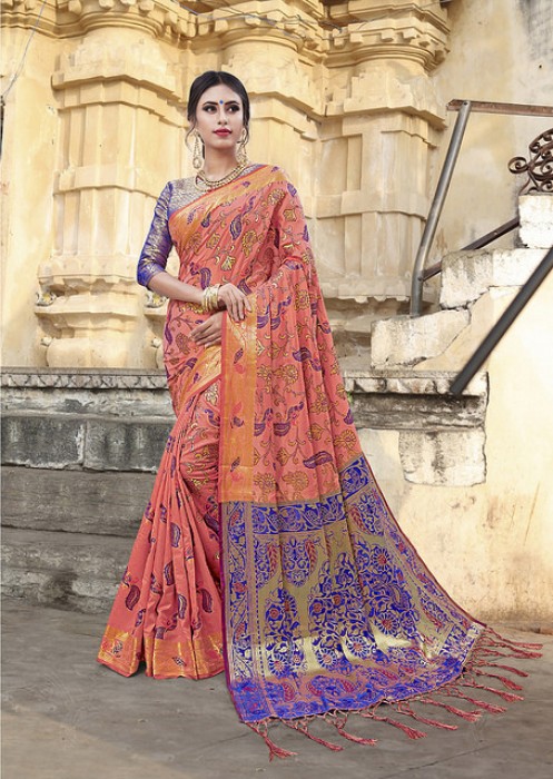 Chanderi wedding saree