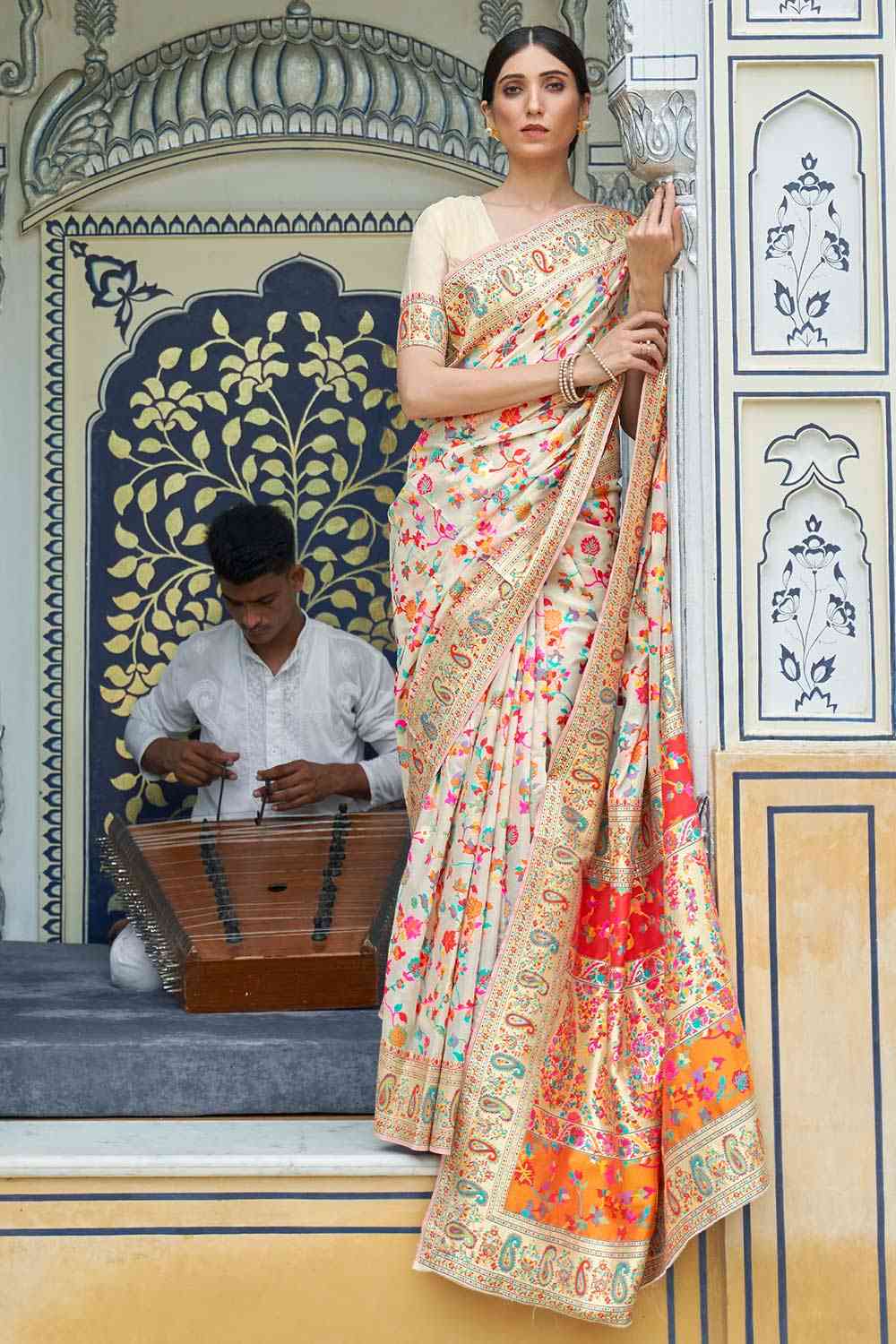 Phulkari Saree