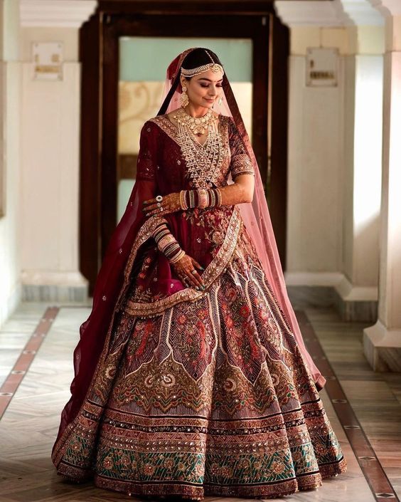 Lehenga Wedding Saree