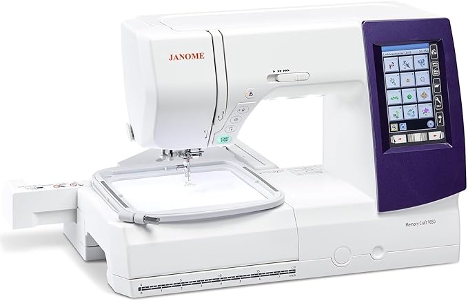 Janome Memory Craft 9850 Embroidery and Sewing Machine