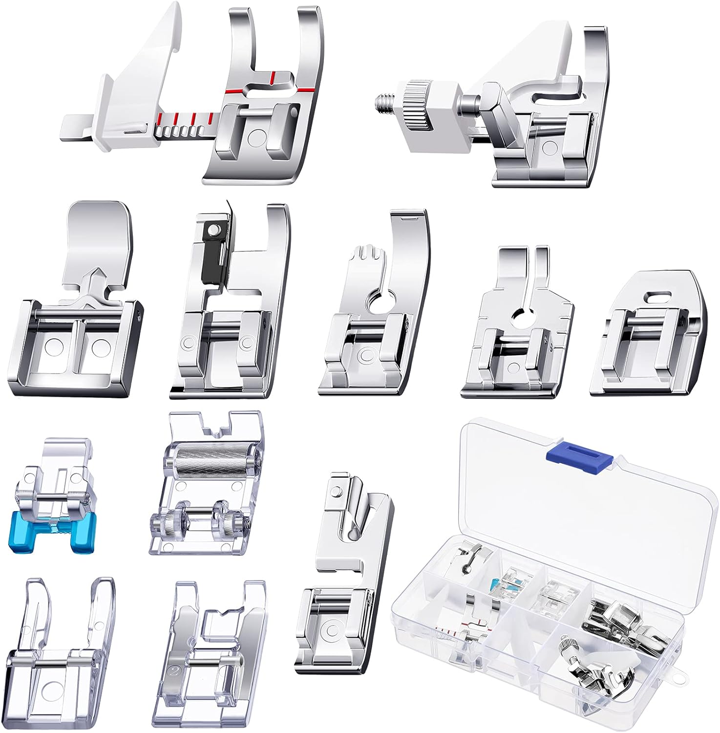 12 Pieces Multifunctional Sewing Presser Foot
